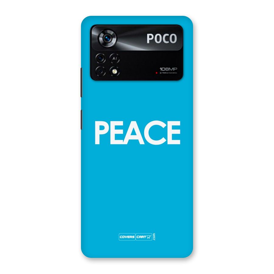 Peace Back Case for Poco X4 Pro 5G