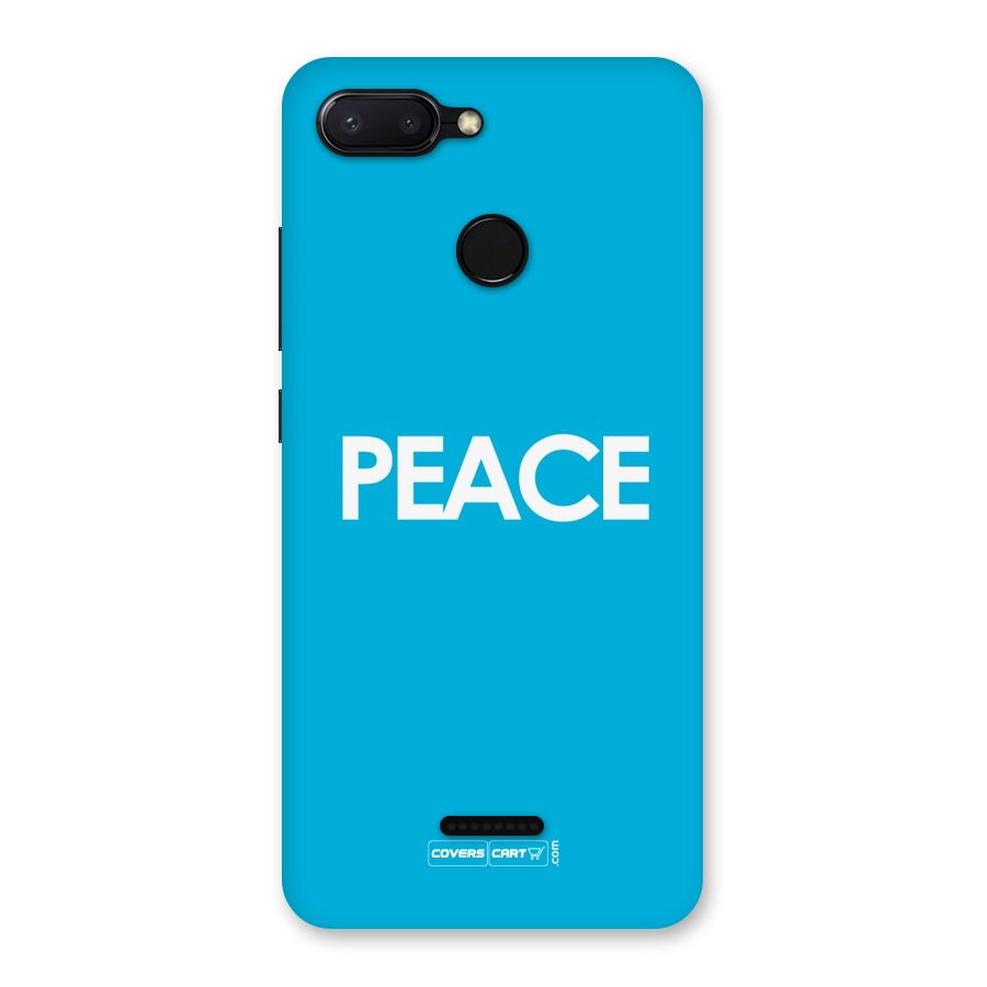 Peace Back Case for Redmi 6