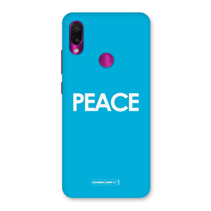 Peace Back Case for Redmi Note 7 Pro