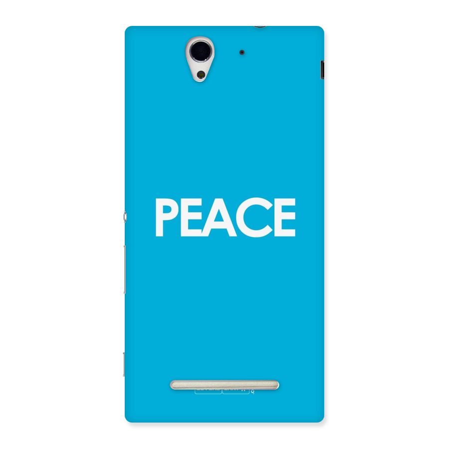 Peace Back Case for Sony Xperia C3