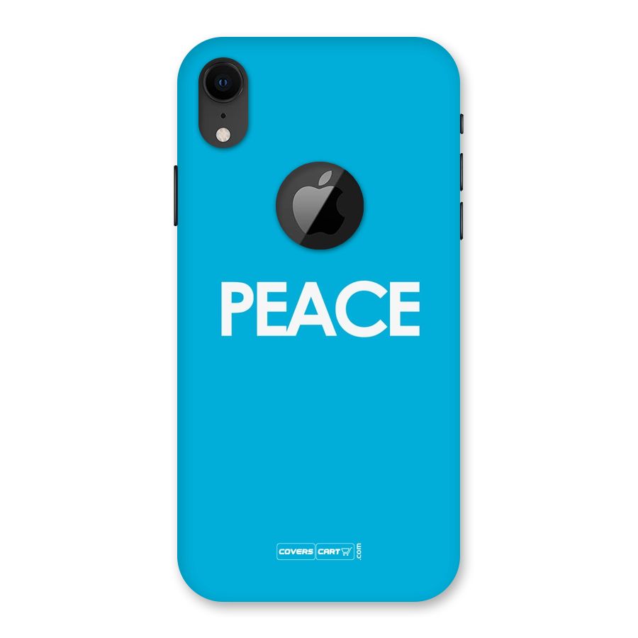 Peace Back Case for iPhone XR Logo Cut
