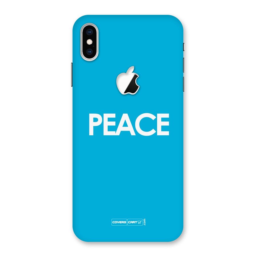 Peace Back Case for iPhone XS Max Apple Cut