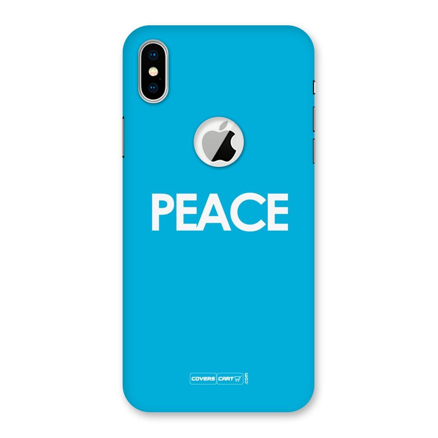 Peace Back Case for iPhone X Logo Cut
