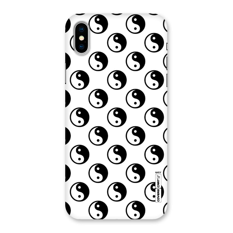 Peace Balls Back Case for iPhone XS