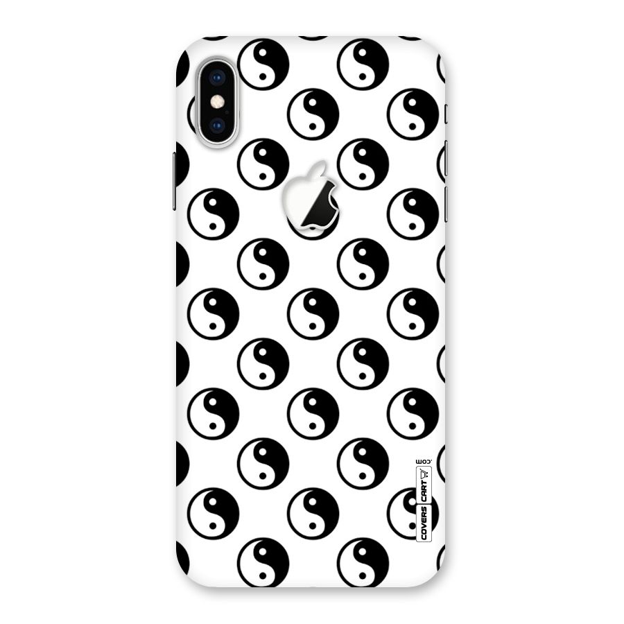 Peace Balls Back Case for iPhone XS Max Apple Cut