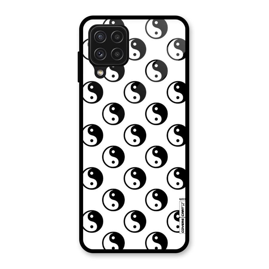 Peace Balls Glass Back Case for Galaxy A22 4G