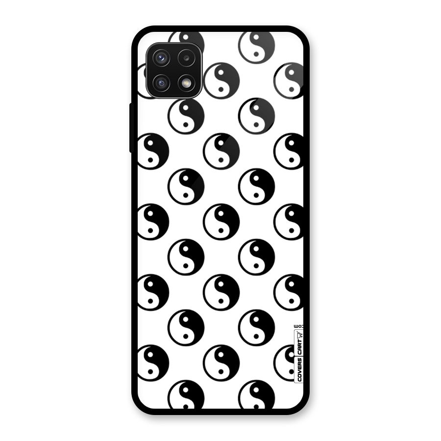 Peace Balls Glass Back Case for Galaxy A22 5G