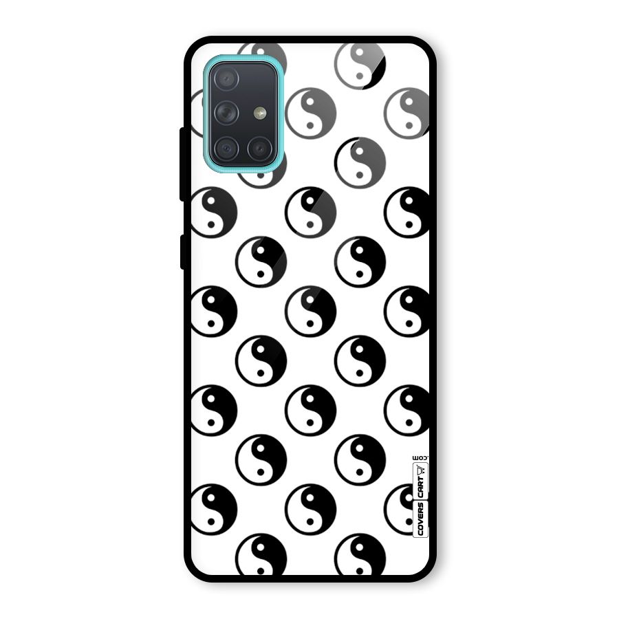 Peace Balls Glass Back Case for Galaxy A71
