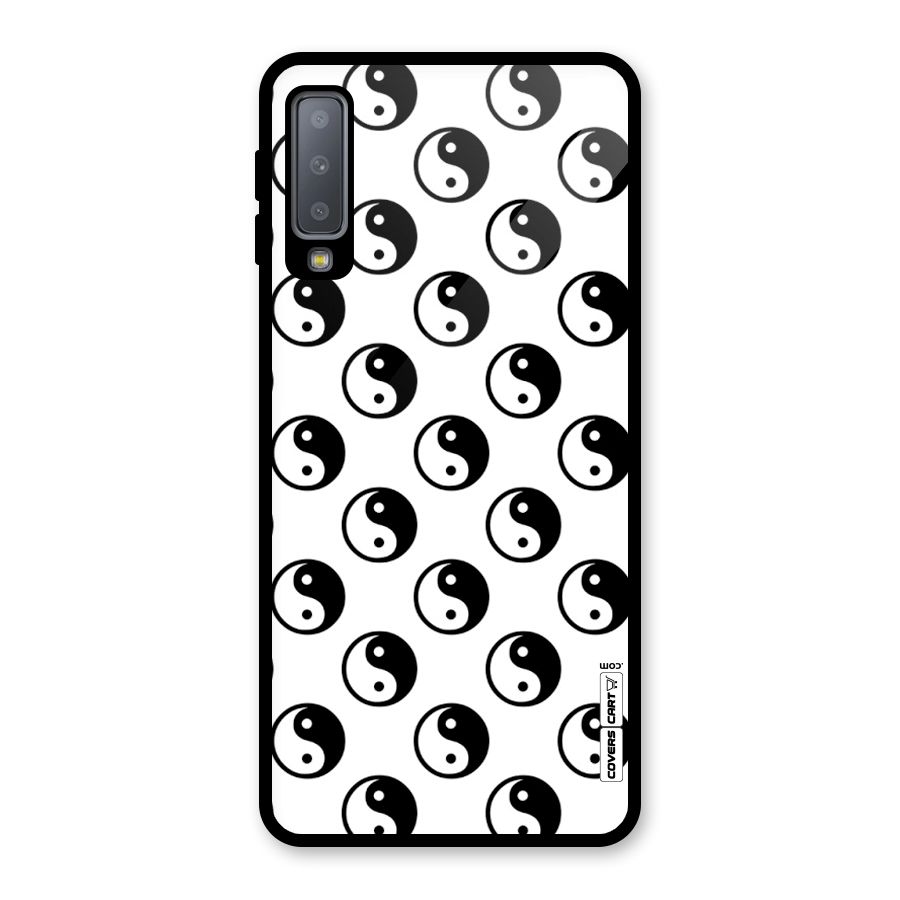 Peace Balls Glass Back Case for Galaxy A7 (2018)