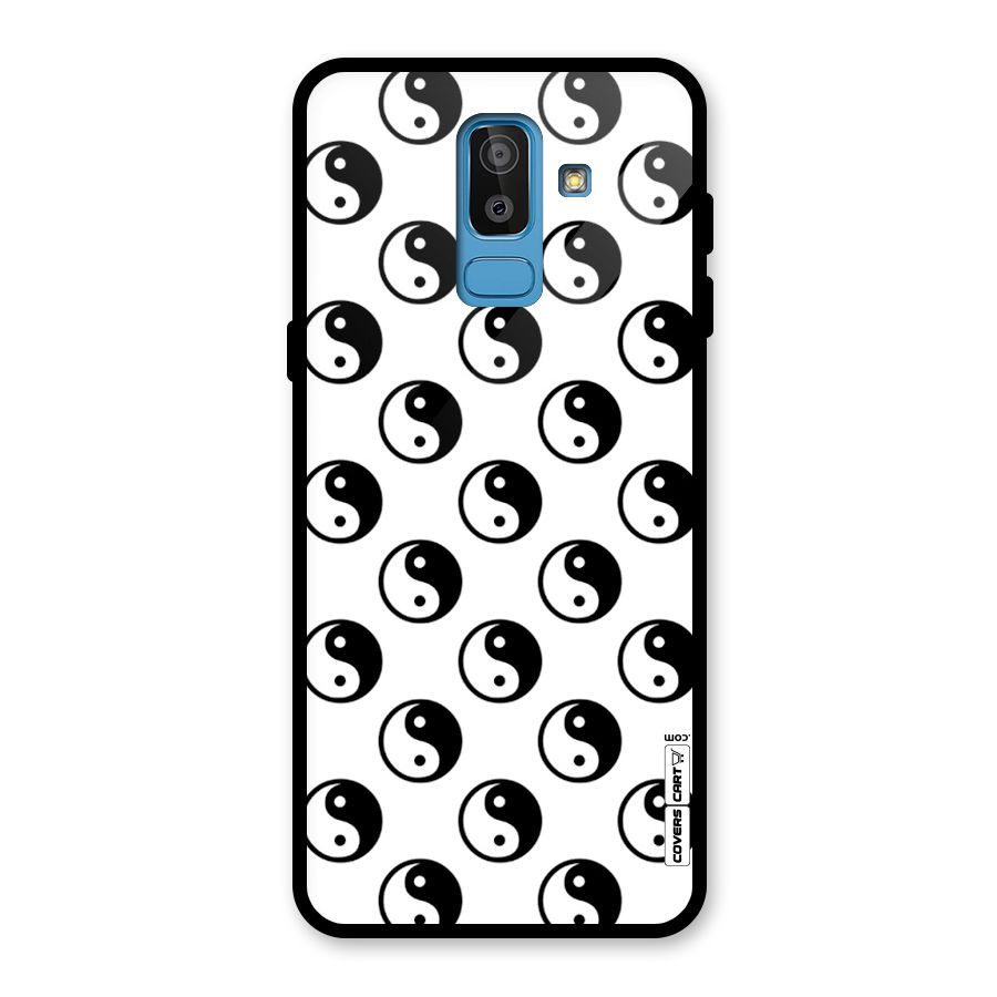 Peace Balls Glass Back Case for Galaxy J8