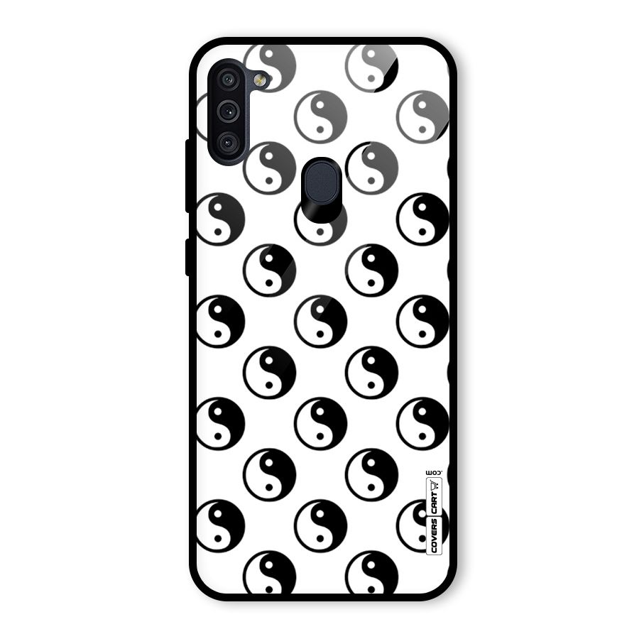 Peace Balls Glass Back Case for Galaxy M11