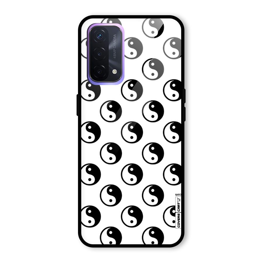 Peace Balls Glass Back Case for Oppo A74 5G