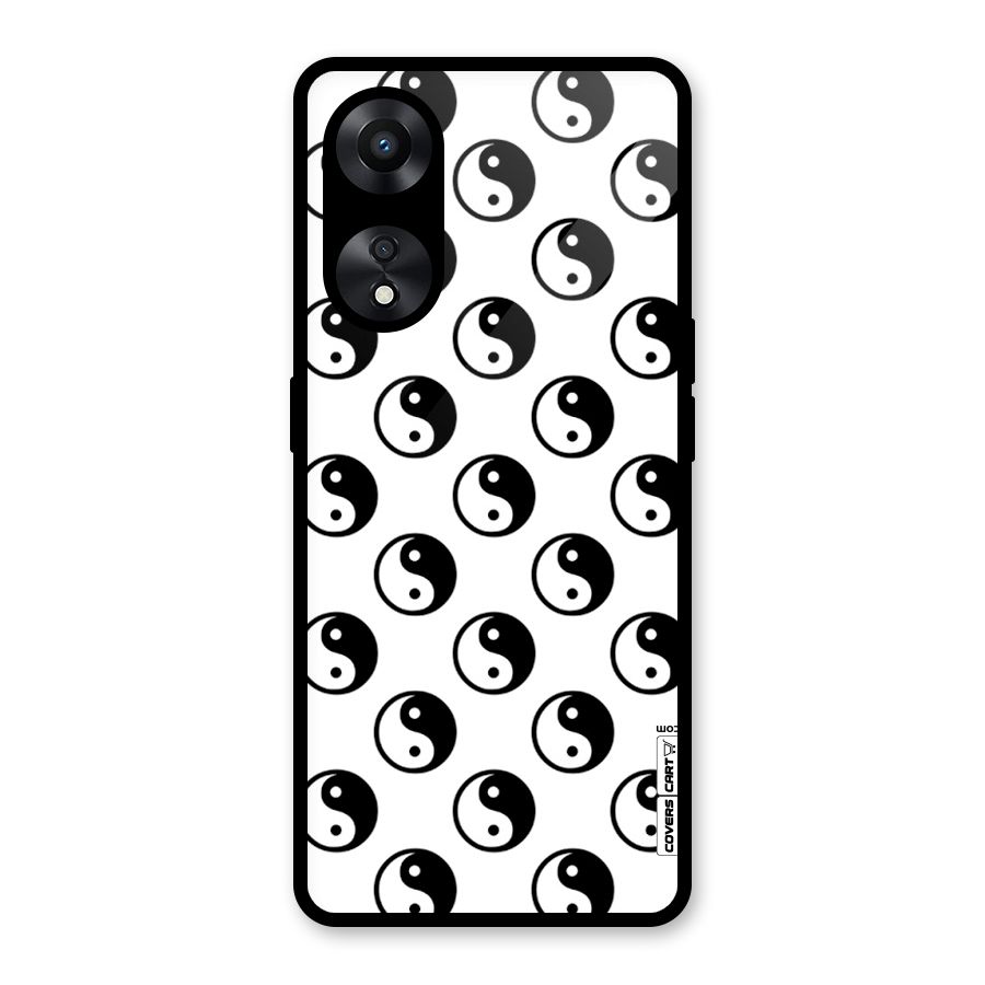 Peace Balls Glass Back Case for Oppo A78