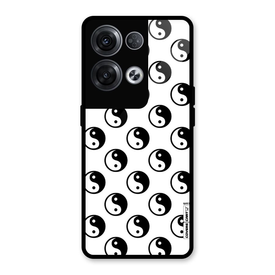 Peace Balls Glass Back Case for Oppo Reno8 Pro 5G