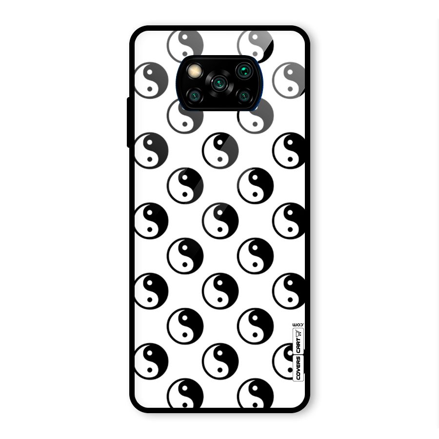 Peace Balls Glass Back Case for Poco X3 Pro