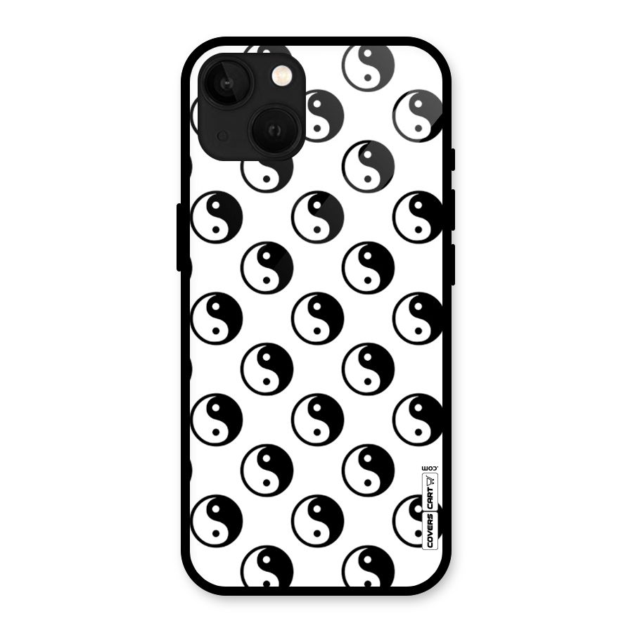 Peace Balls Glass Back Case for iPhone 13