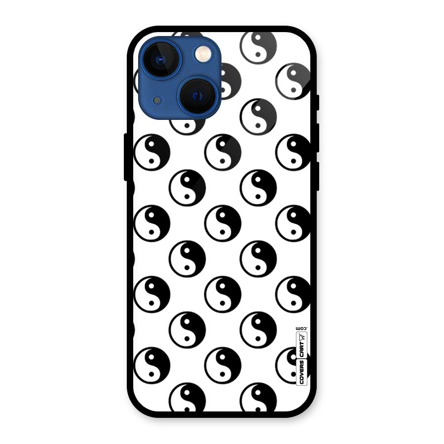Peace Balls Glass Back Case for iPhone 13 Mini