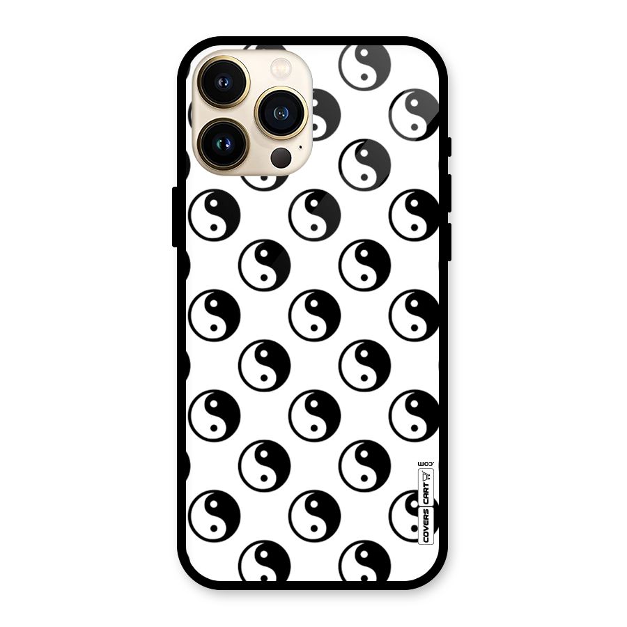 Peace Balls Glass Back Case for iPhone 13 Pro Max