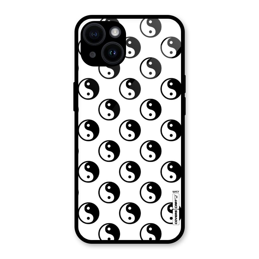 Peace Balls Glass Back Case for iPhone 14