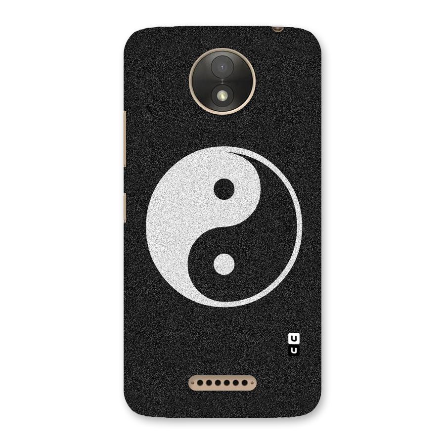 Peace Disorted Back Case for Moto C Plus