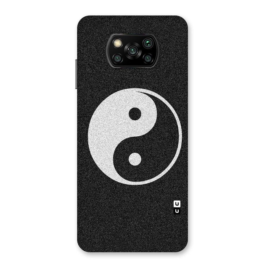 Peace Disorted Back Case for Poco X3