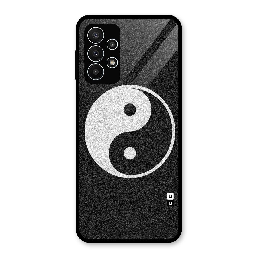 Peace Disorted Glass Back Case for Galaxy A23