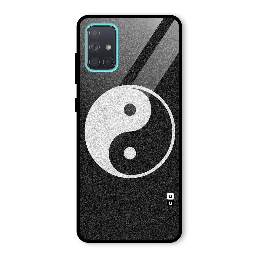 Peace Disorted Glass Back Case for Galaxy A71