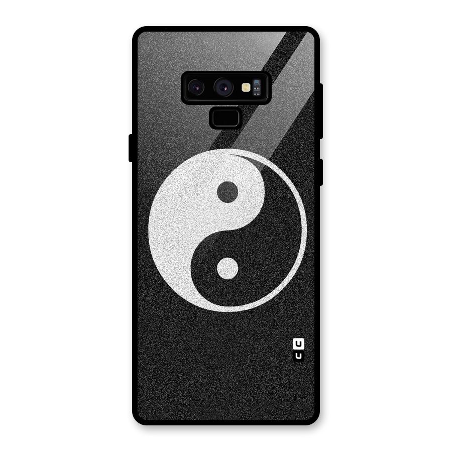Peace Disorted Glass Back Case for Galaxy Note 9