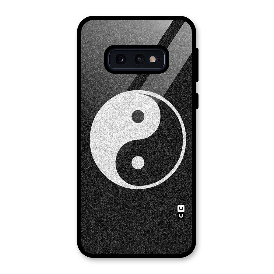 Peace Disorted Glass Back Case for Galaxy S10e