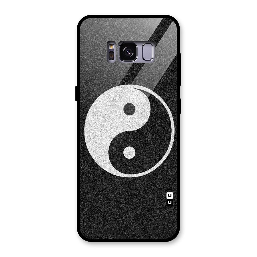 Peace Disorted Glass Back Case for Galaxy S8