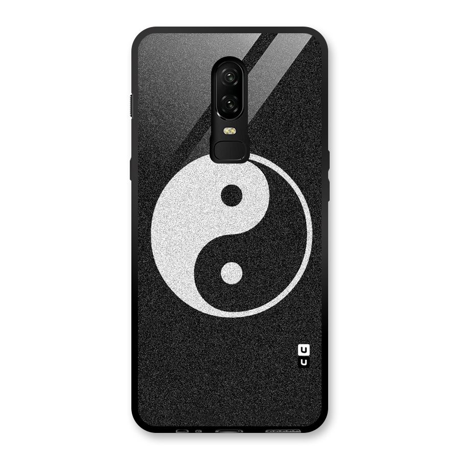 Peace Disorted Glass Back Case for OnePlus 6