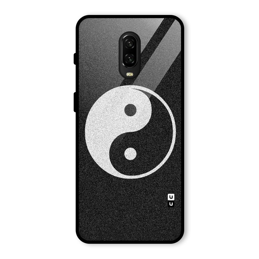Peace Disorted Glass Back Case for OnePlus 6T