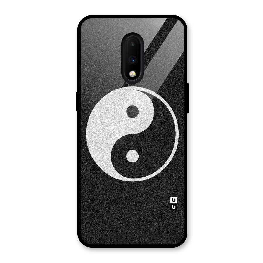 Peace Disorted Glass Back Case for OnePlus 7
