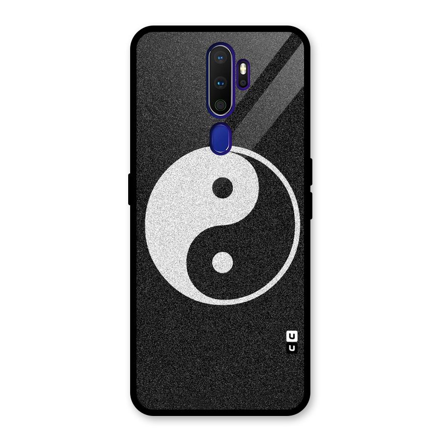 Peace Disorted Glass Back Case for Oppo A9 (2020)