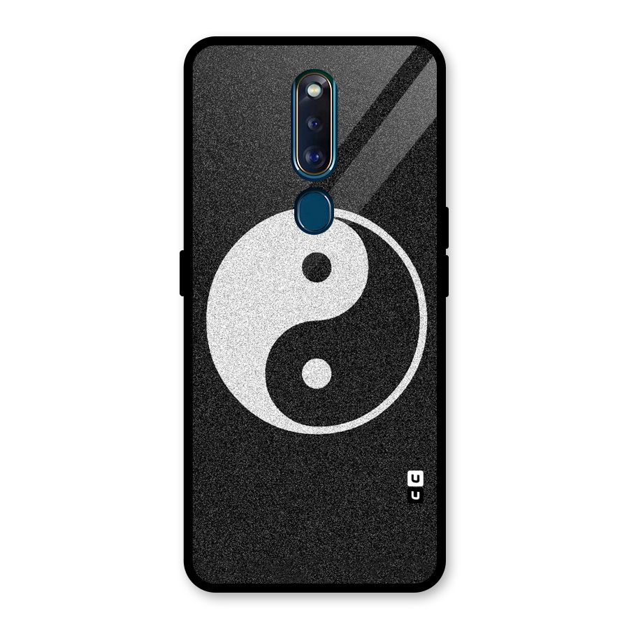 Peace Disorted Glass Back Case for Oppo F11 Pro
