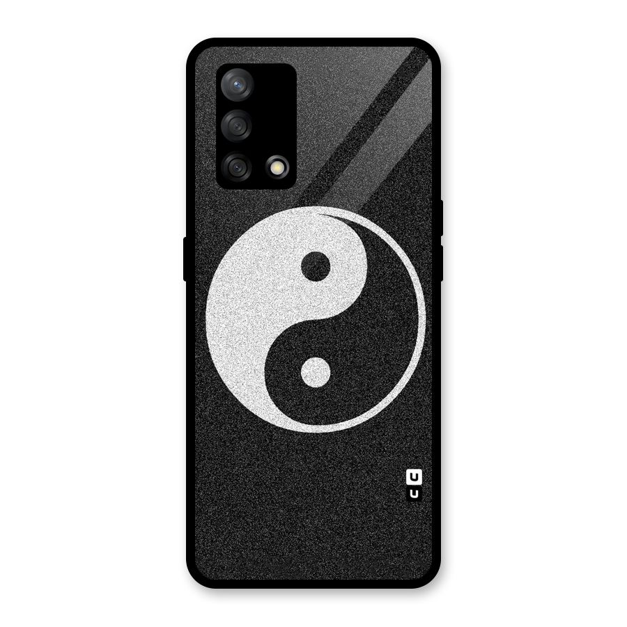 Peace Disorted Glass Back Case for Oppo F19