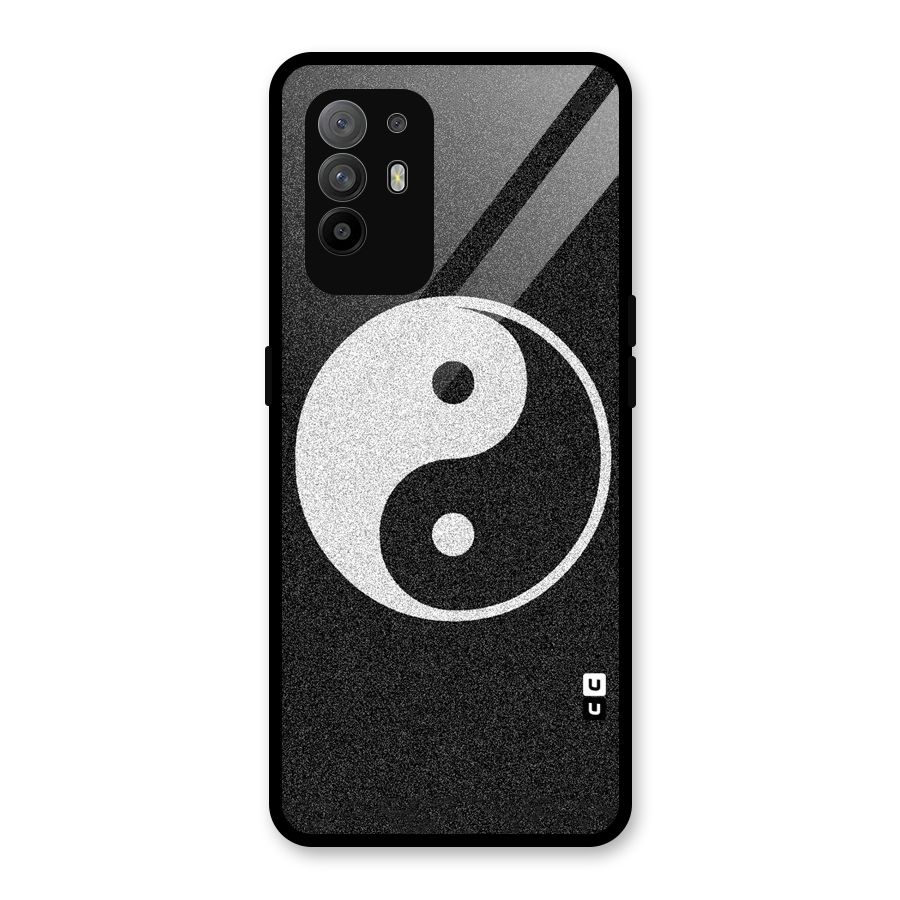 Peace Disorted Glass Back Case for Oppo F19 Pro Plus 5G