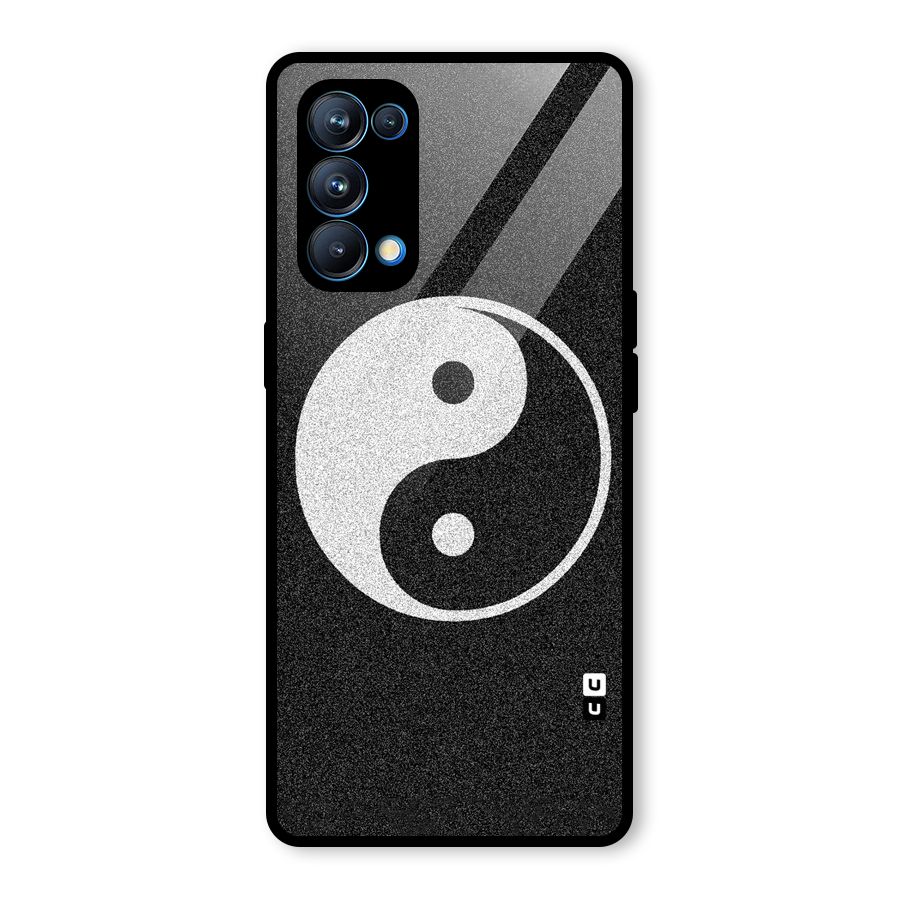 Peace Disorted Glass Back Case for Oppo Reno5 Pro 5G