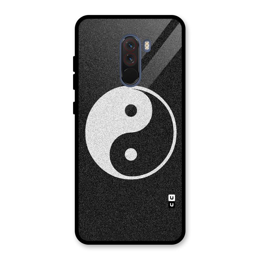 Peace Disorted Glass Back Case for Poco F1