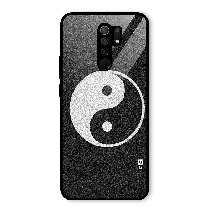 Peace Disorted Glass Back Case for Poco M2