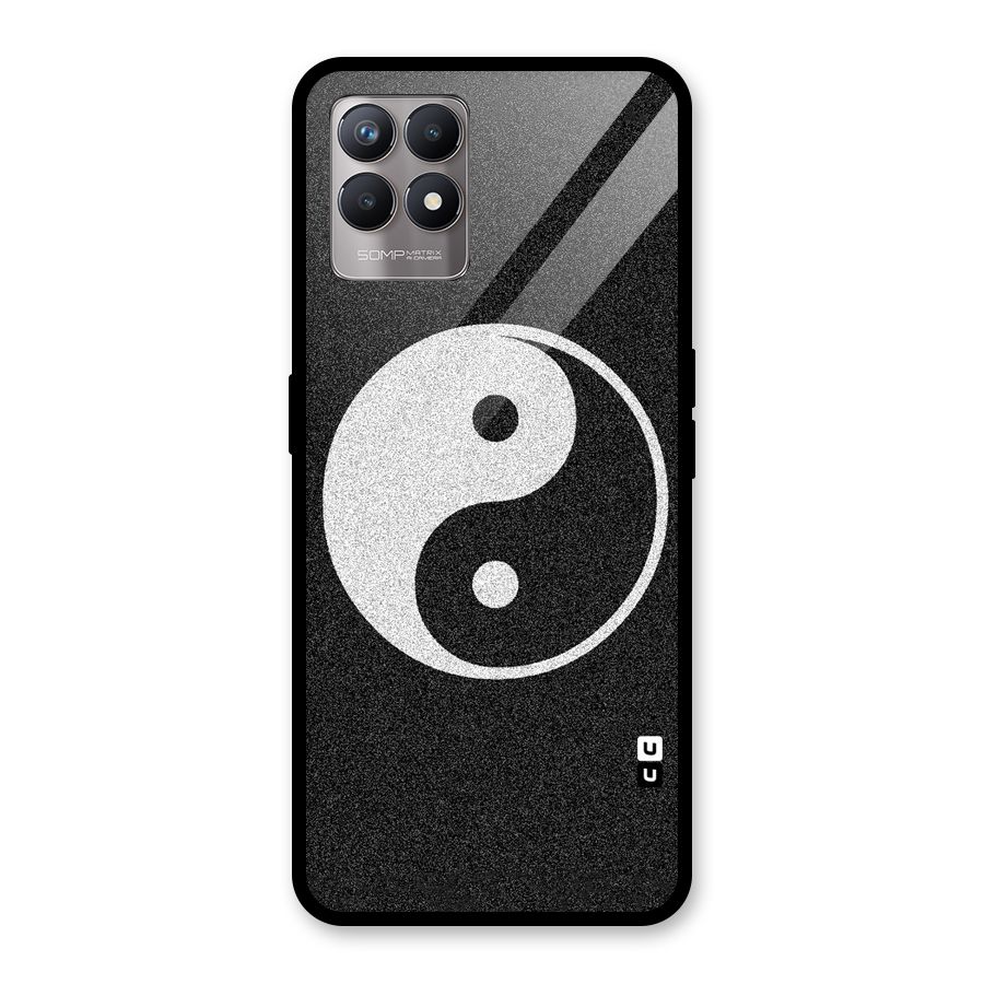 Peace Disorted Glass Back Case for Realme 8i