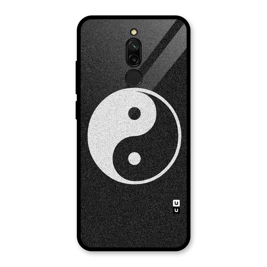 Peace Disorted Glass Back Case for Redmi 8
