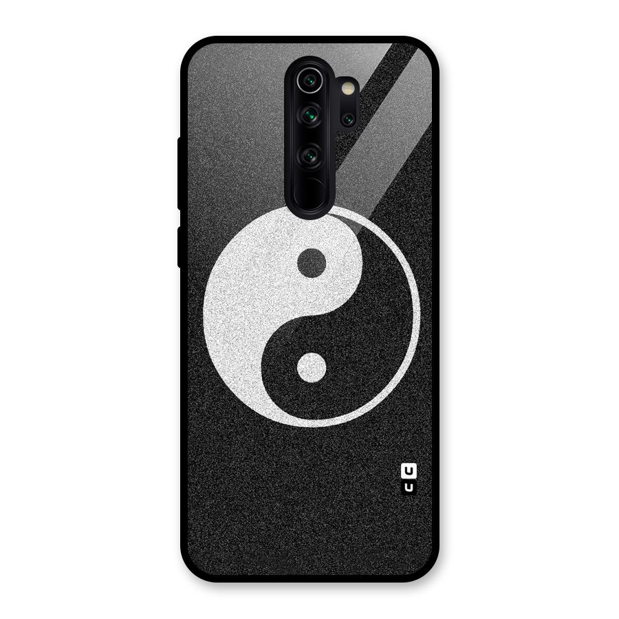 Peace Disorted Glass Back Case for Redmi Note 8 Pro