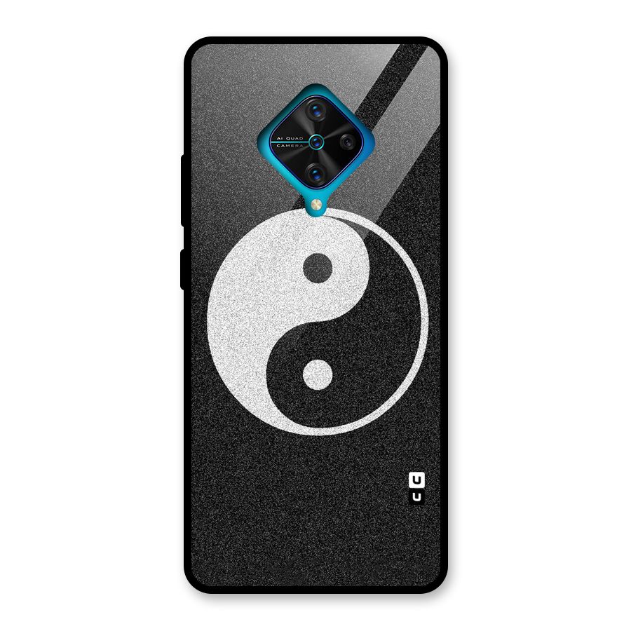 Peace Disorted Glass Back Case for Vivo S1 Pro