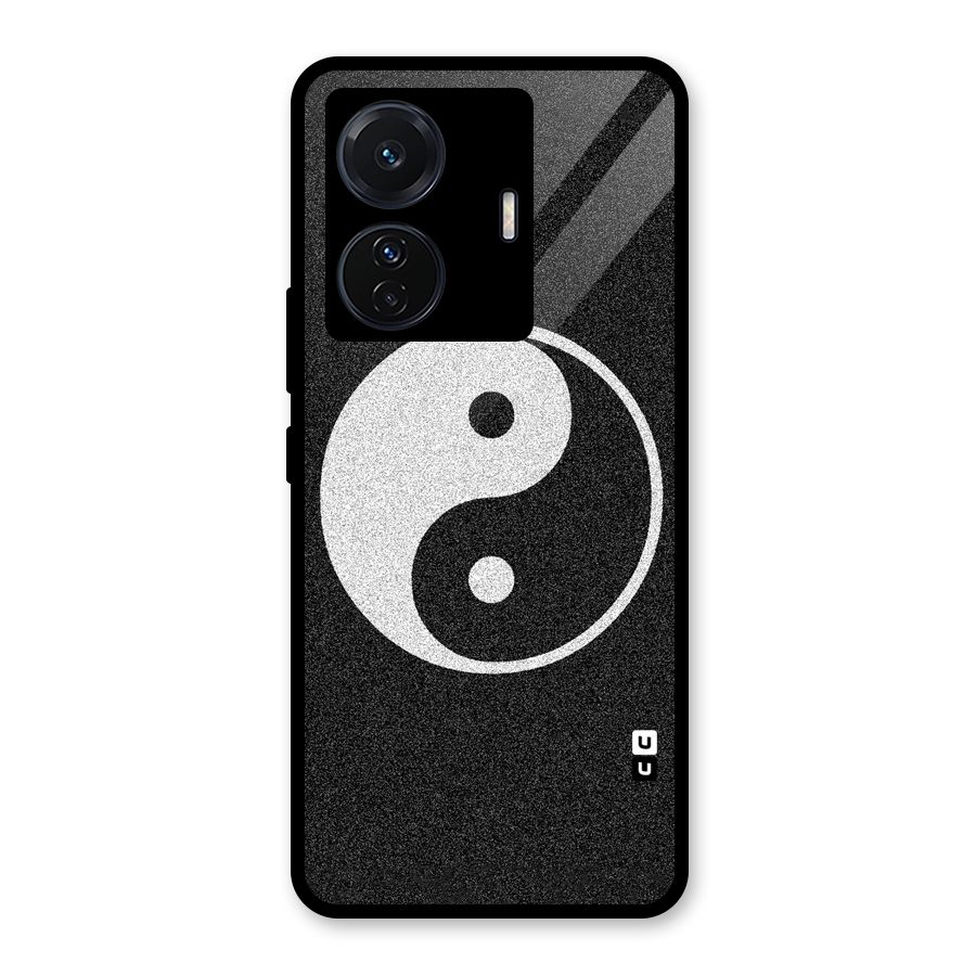 Peace Disorted Glass Back Case for Vivo T1 Pro