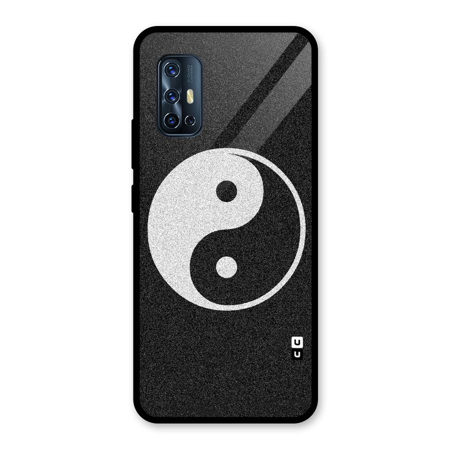 Peace Disorted Glass Back Case for Vivo V17