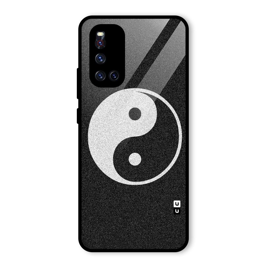 Peace Disorted Glass Back Case for Vivo V19