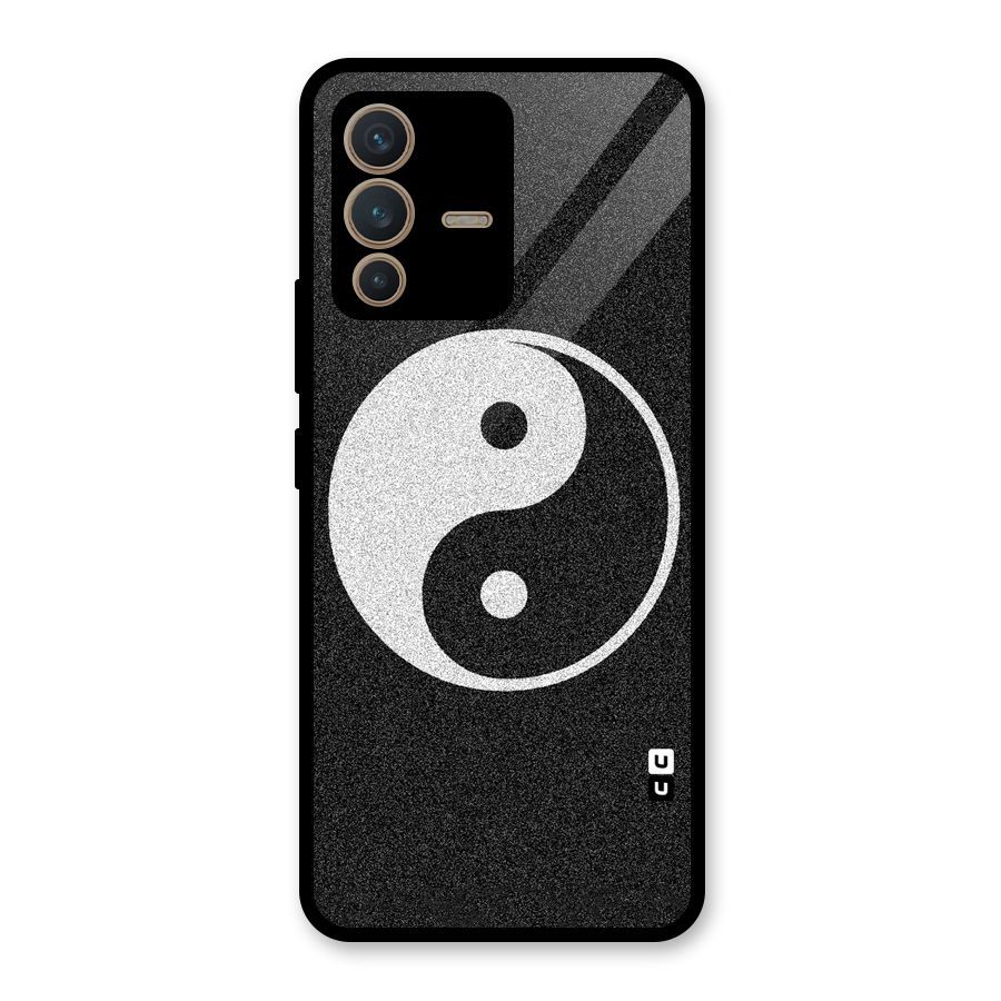 Peace Disorted Glass Back Case for Vivo V23 5G