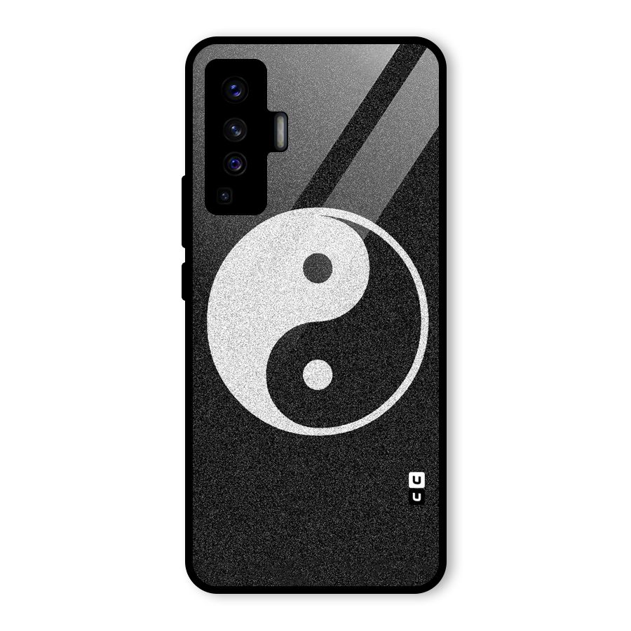Peace Disorted Glass Back Case for Vivo X50