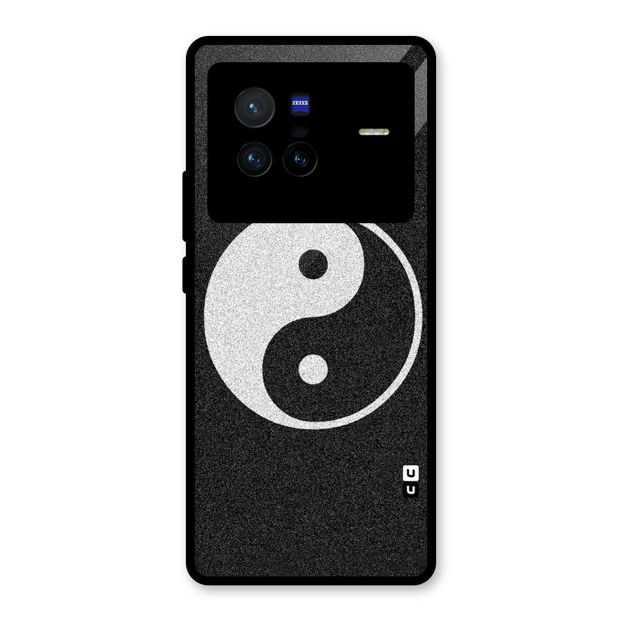 Peace Disorted Glass Back Case for Vivo X80
